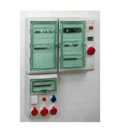 13972 Modulární Kaedra s rozhraním, 3x18modules, 1 svorkovnice, Schneider Electric