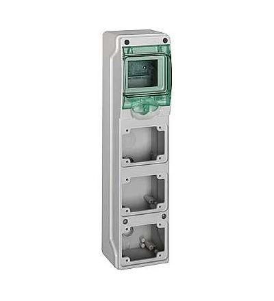13177 Vývodová Kaedra, 3 otvorů, 1x4modulů, 1 svorkovnice, Schneider Electric