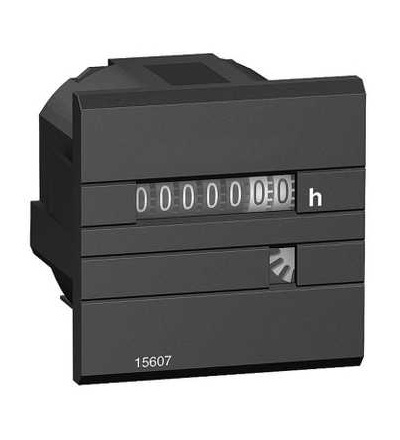 15607 Počítadlo provoz. hodin, mech. 7 digit displej, 24 V AC 50 Hz, Schneider Electric