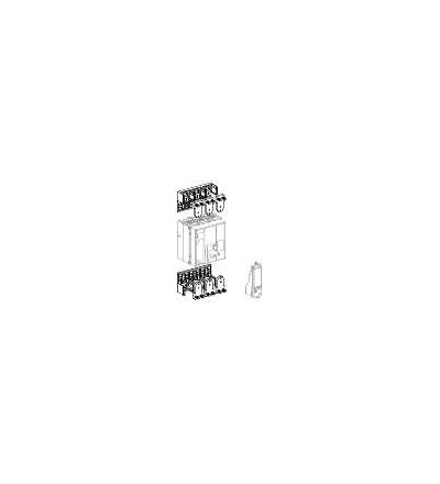 33225 Jistič Compact NS630bH, 630A, 4p, pevný, bez jednotky spouští, Schneider Electric