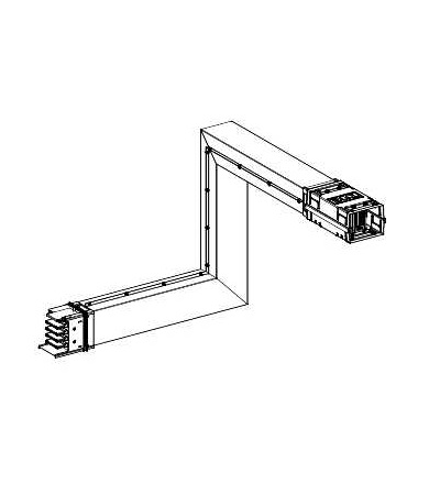 KSA400DMBL4A Canalis-3D koleno 400A na míru, Schneider Electric