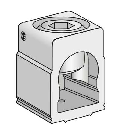 AL175JD Svorky pro neupravené kabely (sada 3), PowerPact J, Schneider Electric
