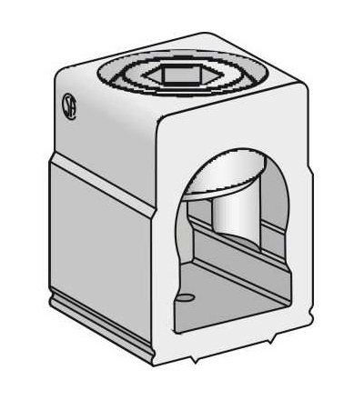 AL250JD Svorky pro neupravené kabely (sada 3), PowerPact J, Schneider Electric