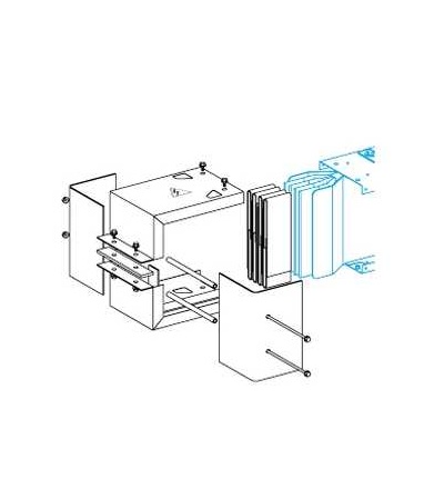KTB0404FA KT Koncová napájecí skříňH404, Schneider Electric