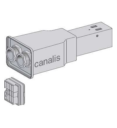 KBB40ABG44EW Canalis-koncová napájecí skříň 40A levá, Schneider Electric