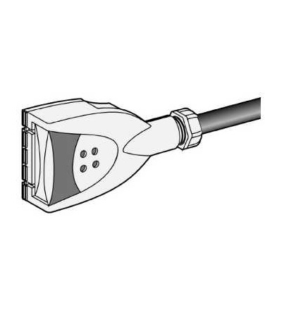 KBC10DCC211 Canalis, vývodní konektor 10A, volba fáze, s kabelem 1m, Schneider Electric