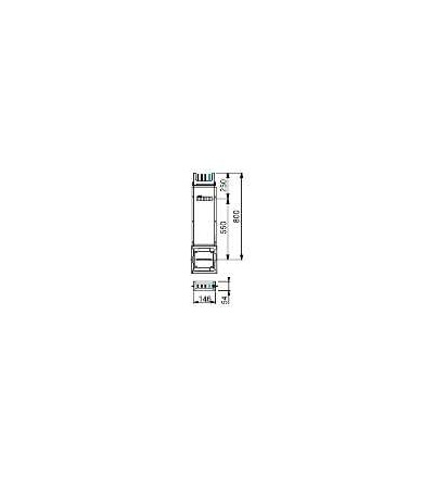 KSA400ED4081 Canalis, rovná délka distribuční, 400A, 0,8m, 1 vývody, Schneider Electric