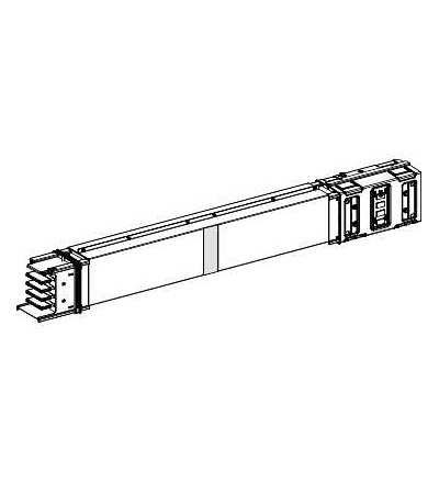 KSA500ET4AF Canalis, rovná délka na míru s požární přepážkou, 500A, 900 až 2340mm, Schneider Electric