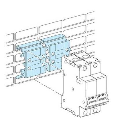 04224 Prisma Plus, G & P System, 5 nadzdvihávačů Practic, Schneider Electric