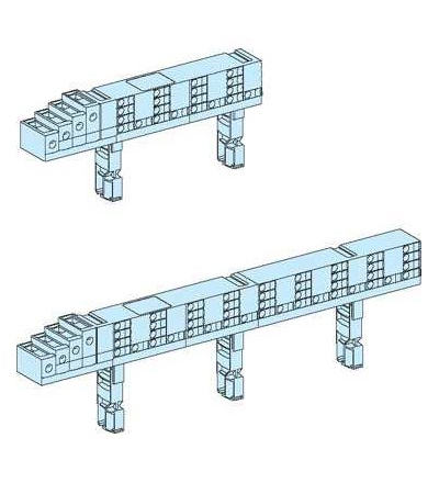 4004 Prisma Plus, G & P System, Distribuční blok Multiclip, 4p, 80A, Schneider Electric