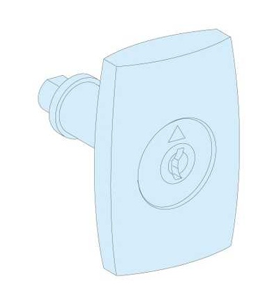 08936 Prisma Plus-G System-dveřní západkový mechanismus se zámkem a 2 klíči č.405-IP55, Schneider Electric