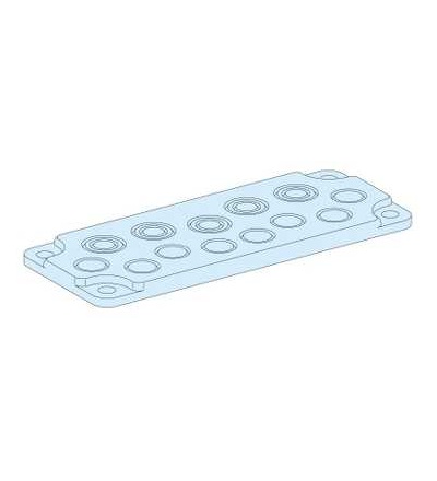 08895 Prisma Plus, G System, speciální spodní deska FL21 průchodky 20x16mm, Schneider Electric