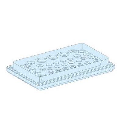 08898 Prisma Plus, G System, spodní deska IP55 s 39 průchodkami, Schneider Electric