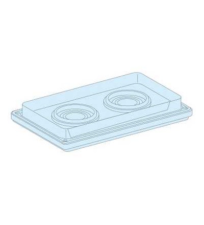 08899 Prisma Plus, G System, spodní deska IP55 s 2 průchodkami, Schneider Electric