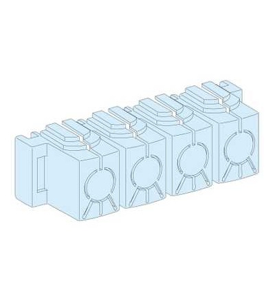 04150 8 krytů IPxxB pro přípojnice Powerclip, Schneider Electric