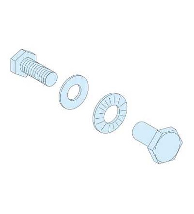 04645 20 šroubů pro spojky 10mm vert. a horiz. sběrnic Linergy BS, Schneider Electric