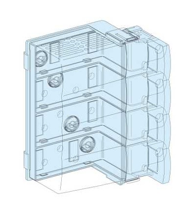 04060 Napájecí blok Linergy BW pro horiz. NS250, Schneider Electric