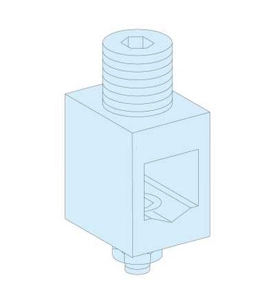 07051 4 svorky 180A pro vodič 70mm2 pro zadní přípojnice, Schneider Electric