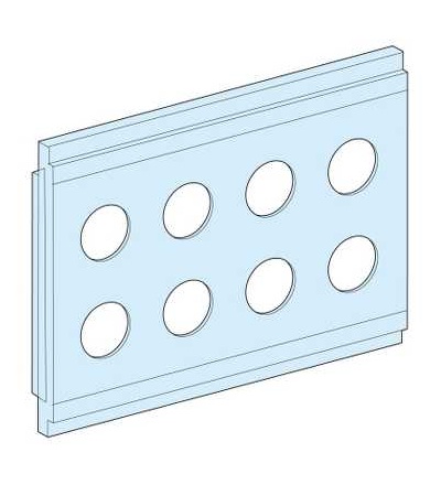 08862 Prisma Plus, G System, montážní panel s 8 otvor? 22mm, Schneider Electric