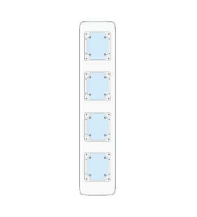10354 Zásuvková Kaedra, 4 otvory, 1x5modulů, Schneider Electric