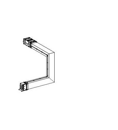 KSA400DMCL4A Canalis-3D koleno 400A na míru, Schneider Electric