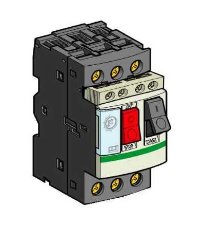 GV2ME07AE11 Spouštěč motoru 1,6-2,5A s pomocným kontaktem, Schneider Electric
