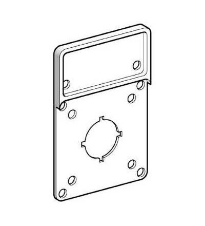 KZ16 Držák štítků bez štítku, pro čelní panel 60x60mm, Schneider Electric