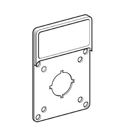 KZ13 Držák štítků s prázdným štítkem, pro čelní panel 45x45mm, Schneider Electric