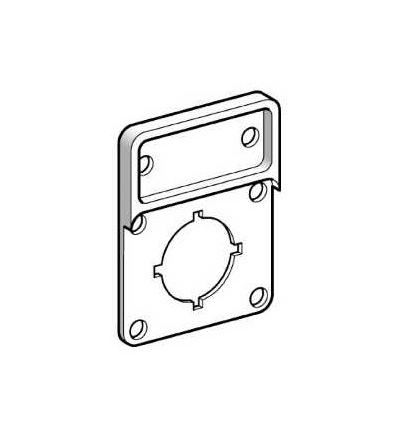 KZ14 Držák štítků bez štítku, pro čelní panel 45x45mm, Schneider Electric