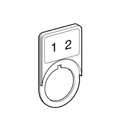 KZ1 Držák štítků s ozn. štítkem, pro O 29mm límec, Schneider Electric