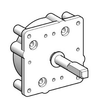 KZ141 Replacement multi-fixing plate, multi-fixing front mounting body, Schneider Electric