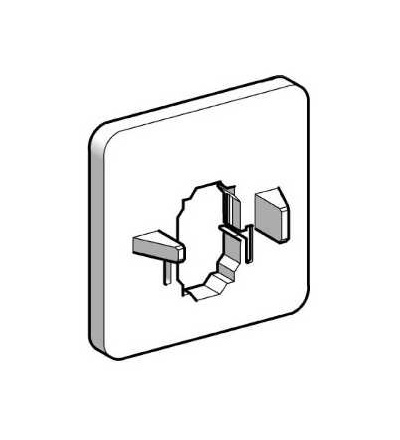 KZ83 Deska 45x 45/60x60mm pro montáž rukojeti na dveře, sada 5, Schneider Electric