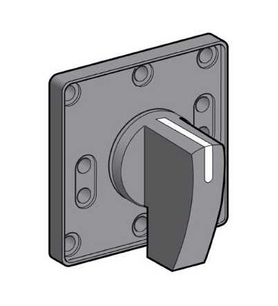 KDG3H Ovl. hlavice 45x45mm, černá rukojeť, Schneider Electric