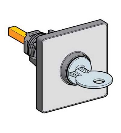 KDC1S Ovl. hlavice 45x45mm, klíč, Schneider Electric