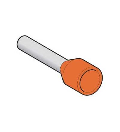 DZ5CE042 Kabelová koncovka, střední, 4mm2, orange, Schneider Electric