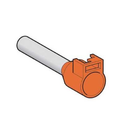DZ5CA042D Kabelová koncovka, střední, 4mm2, orange, Schneider Electric