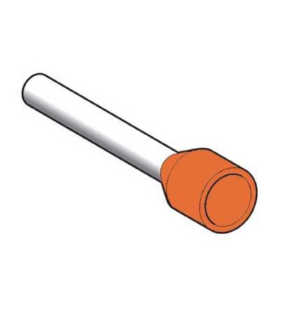 DZ5CE043 Kabelová koncovka, dlouhá, 4mm2, orange, Schneider Electric