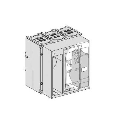 33281 Jistič Compact NS800H, 800A, 3p, pevný, bez jednotky spouští, Schneider Electric