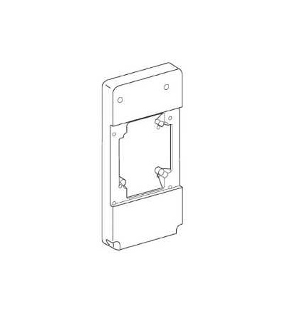 13144 Kaedra funkční deska 103x225mm, otvor pro zásuvku 100x107mm, Schneider Electric
