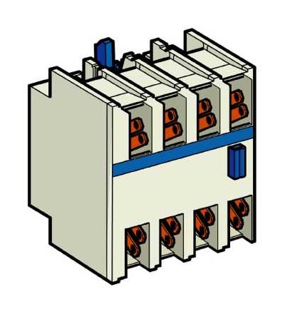 LADN409 TeSys D, blok pomocných kontaktů, 4Z, Faston konektor, Schneider Electric