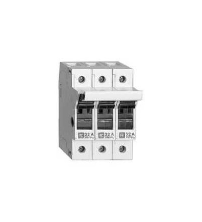 GK1DF Držák pojistek, GK1, 3p, 32A, pro pojistku NFC 10x38mm, Schneider Electric