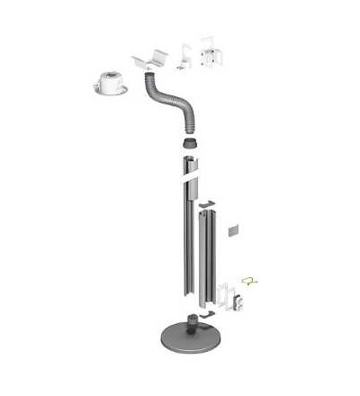ISM20510 OptiLine 70-obslužný sloup-1 box-natural-3000...3400mm, Schneider Electric