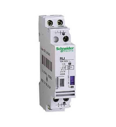 15535 Přepínací relé RLI 10A 2p Uc 230V-240VAC Ue 250VAC, Schneider Electric