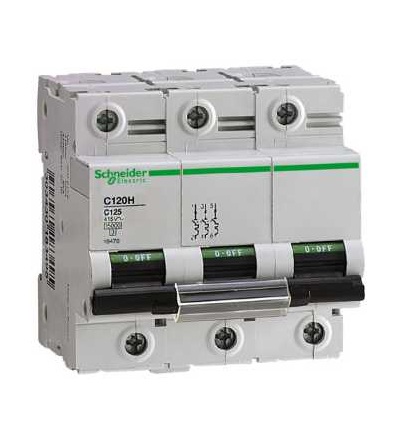 18423 Modulární jistič C120H, 3p, 63A, char. B, Schneider Electric