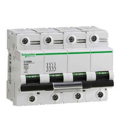 18434 Modulární jistič C120H, 4p, 63A, char. B, Schneider Electric