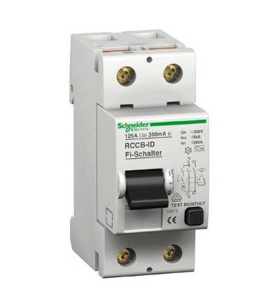 16968 Proudový chránič ID, 2p, 100A, třída A 30mA, Schneider Electric