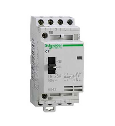 15982 Stykač CT s manuálním ovládáním, 3p, 3Z, 25A, 230..240 V AC, Schneider Electric