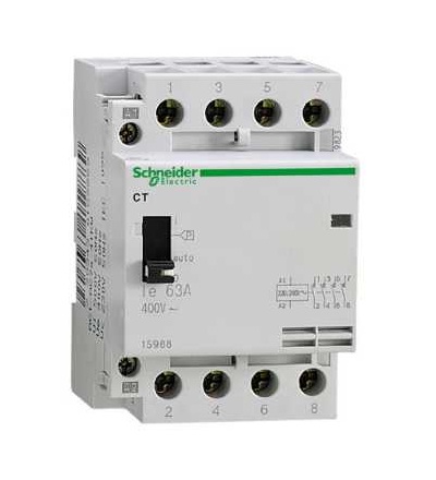 15988 Stykač CT s manuálním ovládáním, 4p, 4Z, 63A, 230..240 V AC, Schneider Electric