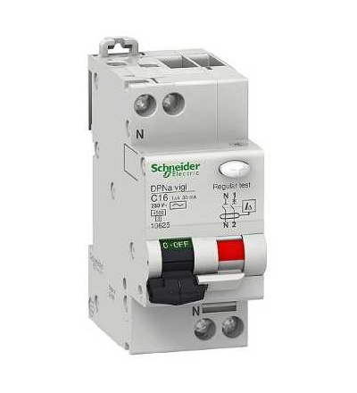 19531 Modulární jistič DPNa Vigi, 1p+N, 6A, 30mA, A, Schneider Electric