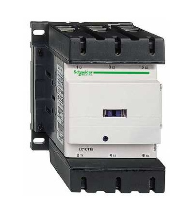 LC1D115G7 TeSys D stykač, 3p(3Z), AC-3, ? 440 V 115A, 120 V AC cívka, Schneider Electric